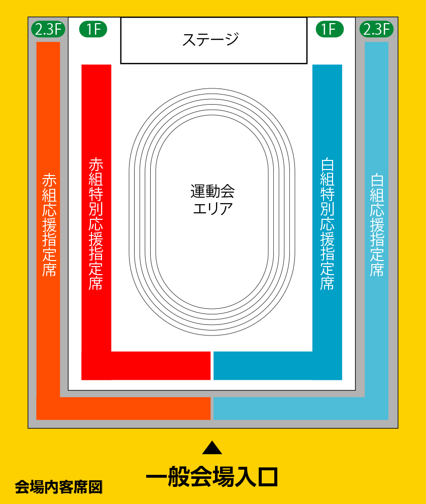 大阪 会場内客席図